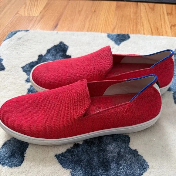 Rothy's Red Slip on sneakers size 9.5 - Picture 1 of 5